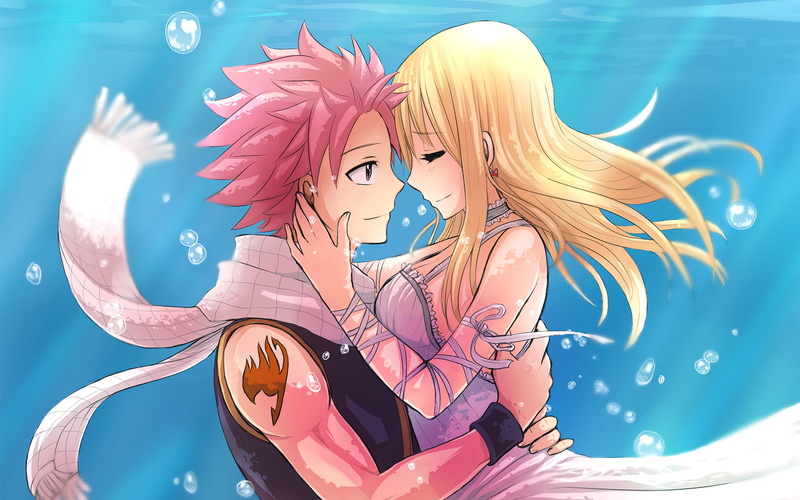 Anime, Lucy Heartfilia, Fairy Tail, NaLu (Fairy Tail), 1080P, Natsu Dragneel