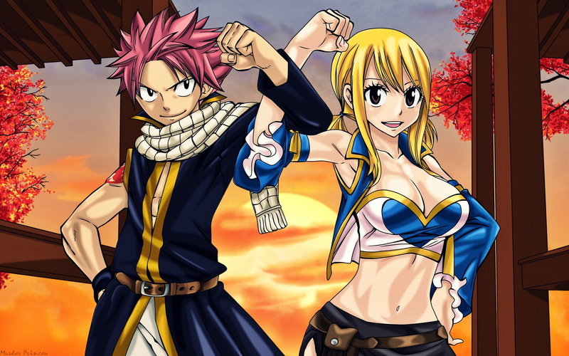 1080P, Lucy Heartfilia, Fairy Tail, Anime, Natsu Dragneel