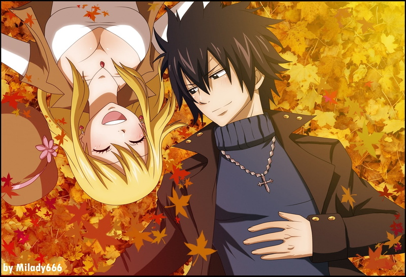 fairy, gray, tail, art, 720P, anime, hd, x, Fullbuster Gray, lucy, Fairy Tail, heartfilia, fullbuster