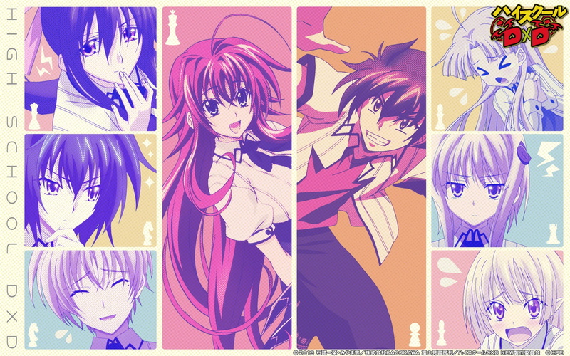 Koneko Toujou, female, male, characters, Asia Argento, Issei Hyoudou, Anime, Rias Gremory, 1080P, High School DxD, Akeno Himejima