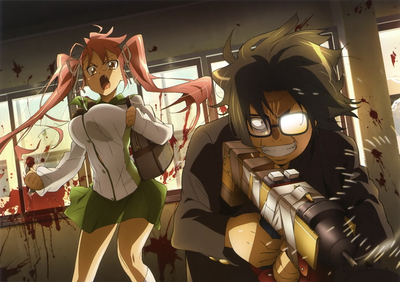 2K, Kouta Hirano, Highschool of the Dead, Takagi Saya