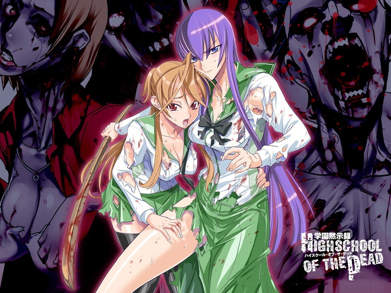 Anime, Saeko Busujima, 720P, Rei Miyamoto, Highschool Of The Dead