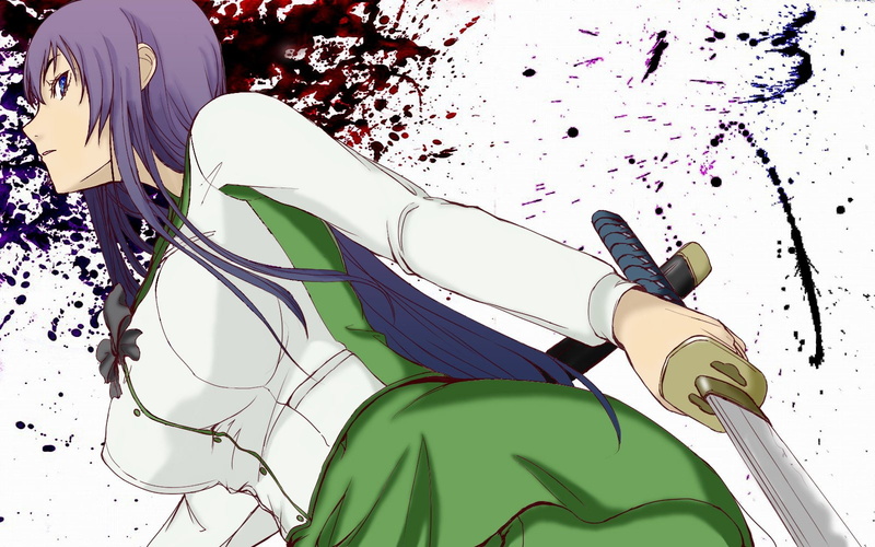 Anime, Saeko Busujima, 720P, Highschool Of The Dead