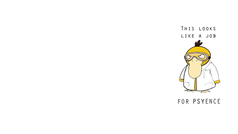 hd, white background, background, white, pokemon, psyduck, anime, art, 1080P