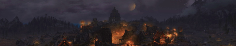medieval, Lights, skyrim, Castle, v, The Elder Scrolls, 5K, x, The Elder Scrolls V: Skyrim, abstract, Panoramas, 5338x1061 px, art, scrolls, px, elder