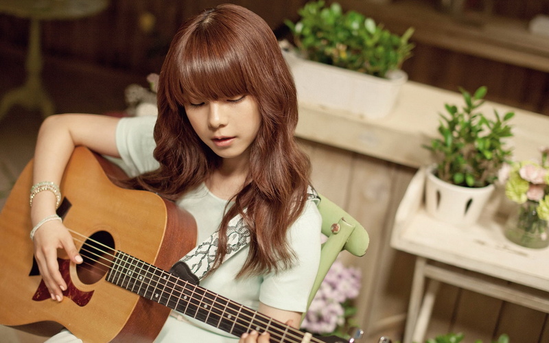 acoustic, Choi, brown, 1080P, Hee, guitar, dreadnought, Jun