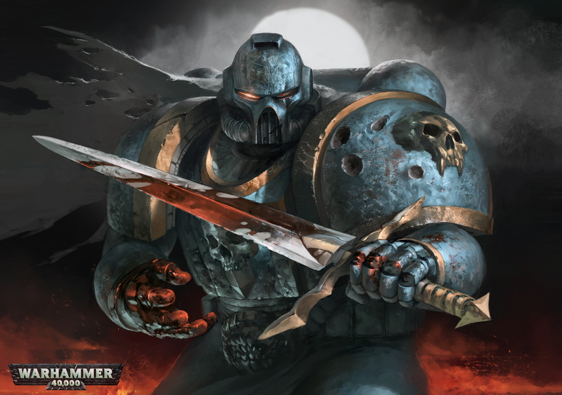 character, Warhammer, sword, Marine, soldier, power armor, game, 2K