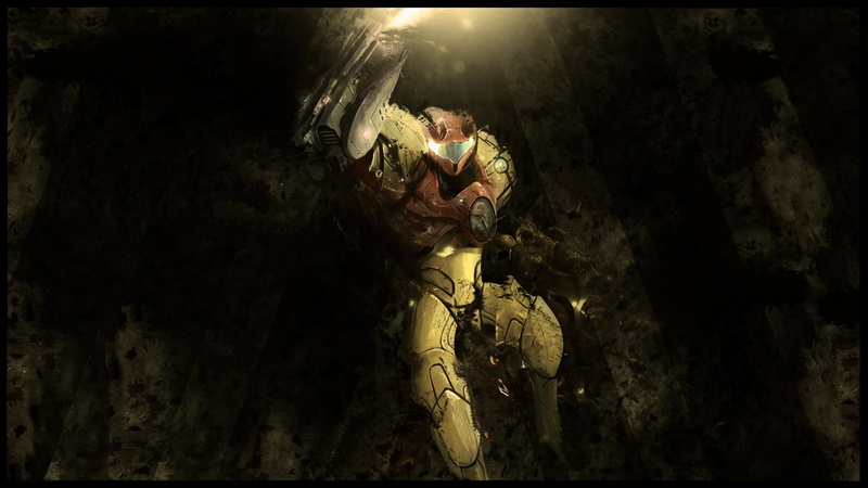 Metroid, uniform, armed forces, architecture, 1080P, men, war, auto post production filter, weapon, night, army soldier, government, Samus Aran, two people