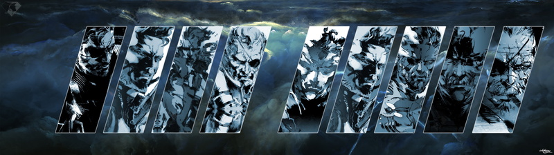 2K, artwork, Big Boss, Solidus Snake, Chelpi Boy, Naked Snake, metal gear solid, Solid Snake, liquid snake