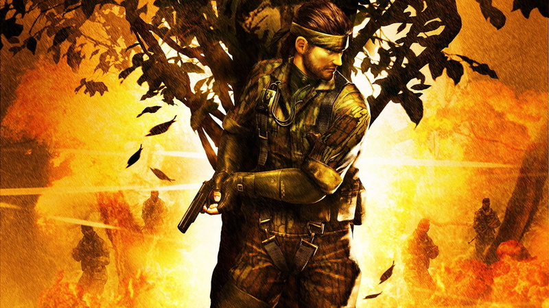 video games, Naked Snake, 1080P, PlayStation 2, orange, warm colors, Metal Gear Solid, Big Boss, Metal Gear Solid 3: Snake Eater