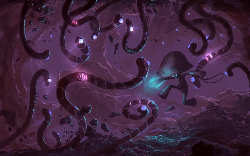 jellyfish, animal wildlife, 1080P, Mushroom Men, close-up, invertebrate, animals in the wild, indoors, animal themes, swimming, underwater, water, worm