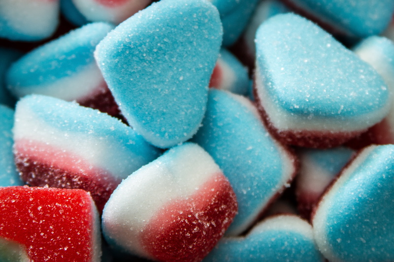full frame, indoors, sugar, nutritional supplement, coated, food, abundance, selective focus, blue, close-up, dieting, candy, candies, gums, 5K, heap