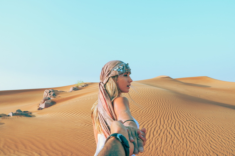 environment, scenics - nature, hand, climate, caucasian, arid climate, dune, beach, outdoors, one person, watch, travel, women, clear sky, man, landscape
