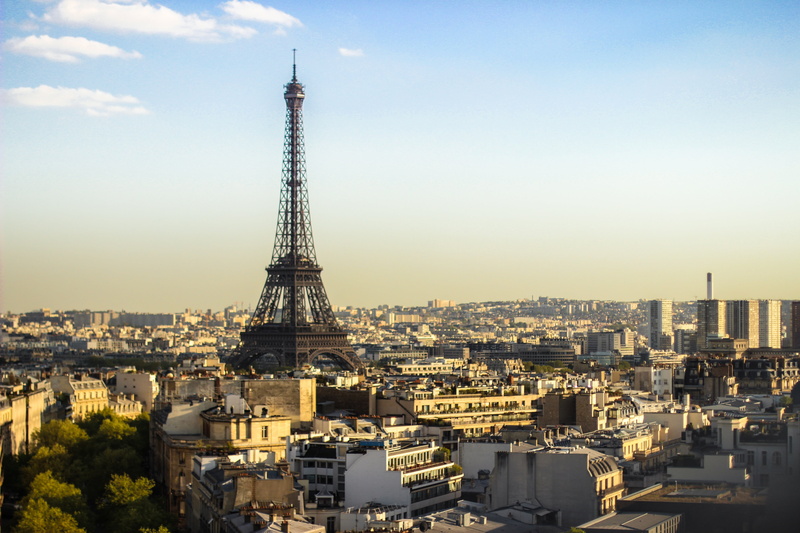 clouds, attraction, skyscraper, eiffel Tower, sky, financial district, cityscape, eiffel, urban Skyline, built structure, landscape, paris, travel Destinations