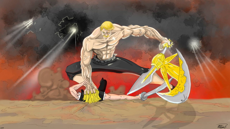 1080P, Anime, Meliodas (The Seven Deadly Sins), Escanor (The Seven Deadly Sins), The Seven Deadly Sins