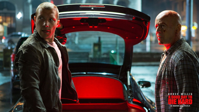 men, communication, young adult, Movie, aggression, young men, mode of transportation, adult, car, two people, portrait, A Good Day To Die Hard, occupation
