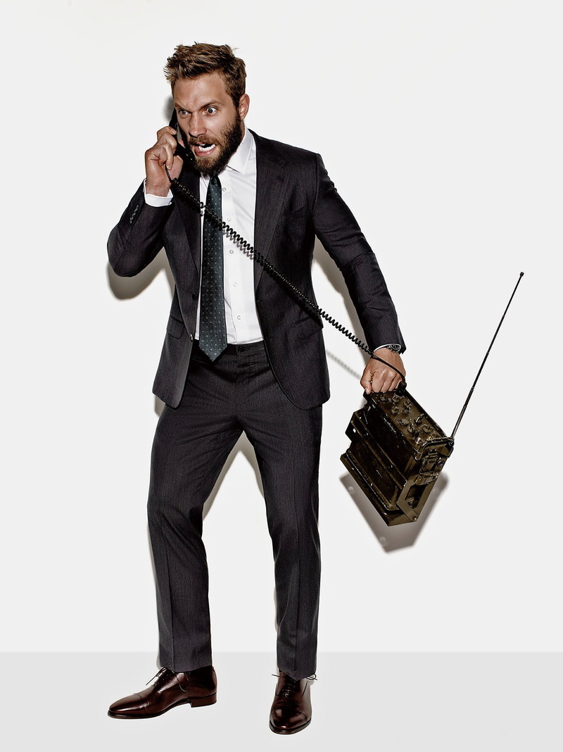males, occupation, businessman, communication, portrait, suit, studio shot, formalwear, full length, young adult, Jai Courtney, handsome, men, business person
