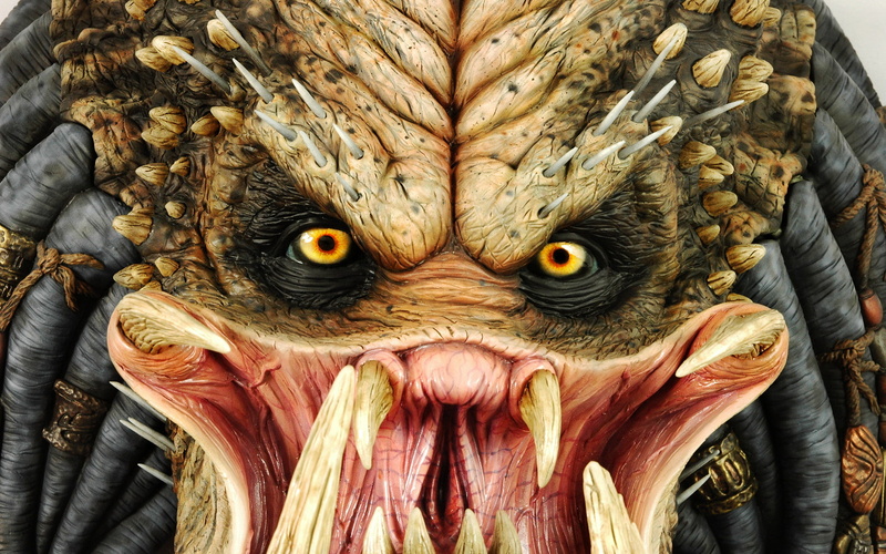 face, warriors, monsters, fangs, fiction, aliens, soldiers, enemy, science, creatures, detail, 1080P, predator, ugly, eyes, sci, movies, games, color