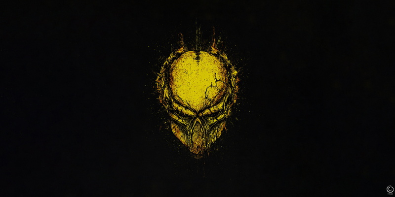 creature, 4K, artwork, predator (creature), simple background