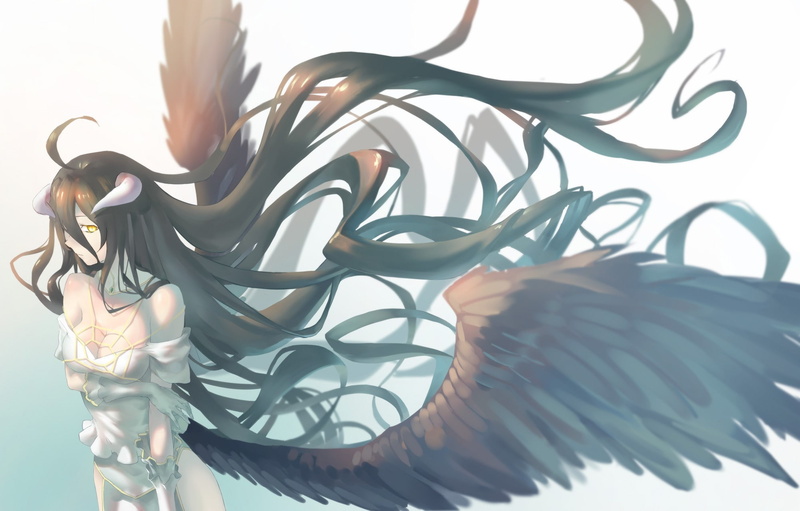anime girls, Albedo (OverLord), 1080P, Overlord (anime)