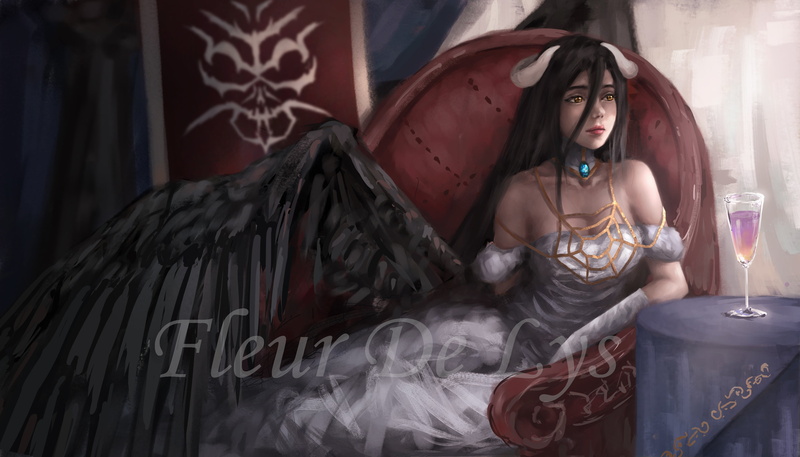 4K, Anime, Albedo (Overlord), Overlord