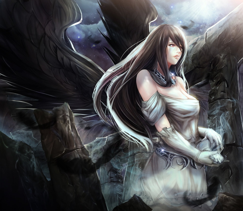 Anime, Overlord (Anime), Overlord, Albedo (Overlord), 1080P