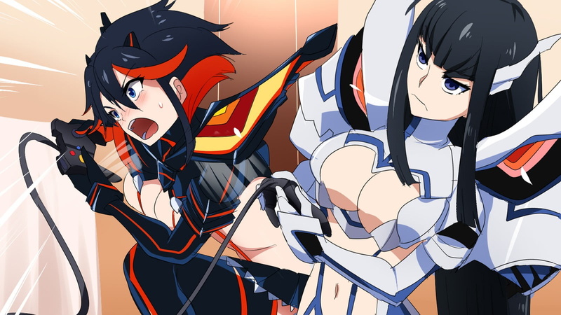 helmet, Kamui Junketsu, anime, red, video games, Kill la Kill, male likeness, day, no people, human representation, close-up, Senketsu, anime girls, Kiryuin Satsuki