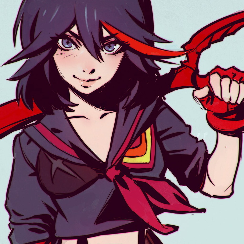 480P, studio shot, elegance, women, creativity, Kill la Kill, human face, young women, adult, fashion, young adult, Senketsu, lifestyles, portrait, Matoi Ryuuko