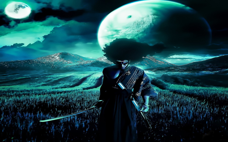 1080P, anime, afro, samurai, game