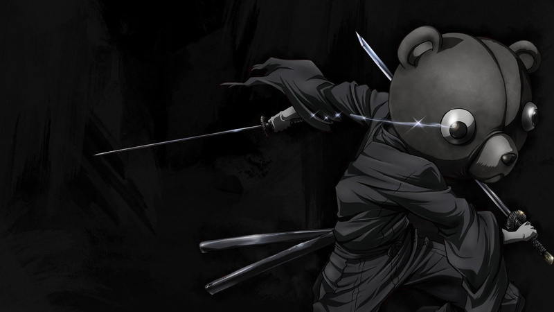 the past, men, history, black background, Anime, adult, 720P, activity, metal, arts culture and entertainment, human body part, Kuma (Afro Samurai), creativity