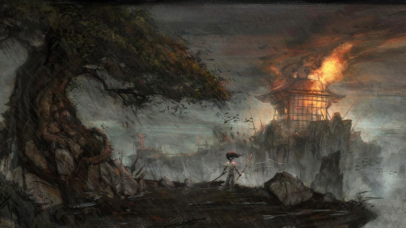 1080P, afro, anime, samurai