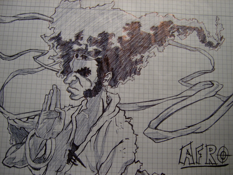 game, samurai, anime, 1080P, afro