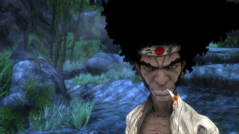 afro, samurai, anime, 1080P, game