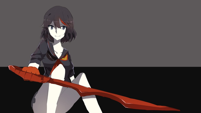 women, one person, portrait, young adult, waist up, mask, three quarter length, Matoi Ryuuko, indoors, standing, technology, front view, real people, Kill la Kill