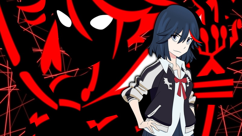 black color, technology, studio shot, human body part, 1080P, standing, human representation, black background, people, Kill la Kill, art and craft, representation