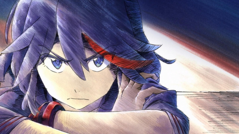 anime girls, 1080P, blue eyes, Matoi Ryuuko, anime, Kill la Kill