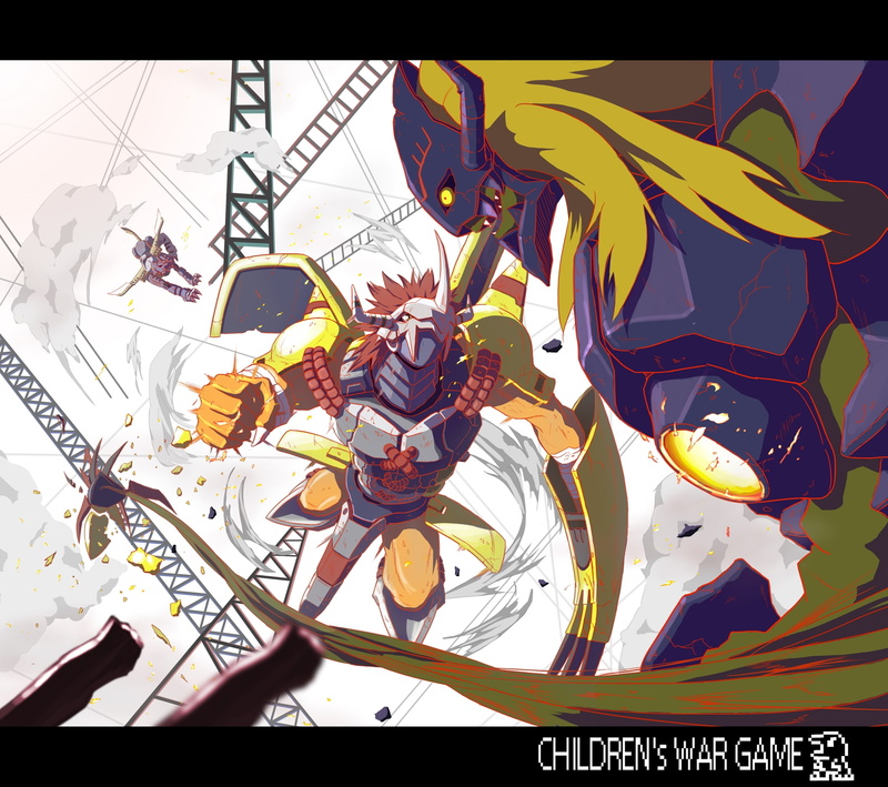 anime, 1080P, hd, Diaboromon, art, x, metalgarurumon, digimon, wargreymon