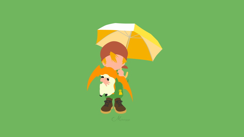 Patamon (Digimon), Digimon, Takeru Takaishi, Minimalist, Vector, 1080P