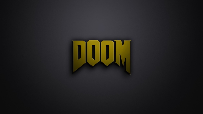 typography, minimalism, digital art, 1080P, video games, Doom (game)
