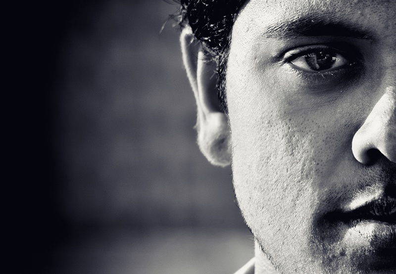 teenager, front view, lifestyles, close-up, human Face, body part, photography, males, two face, indoors, men, young Adult, adult, focus on foreground