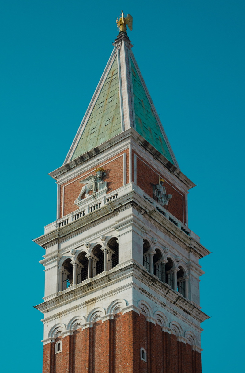 4K, venice, history, low angle view, spirituality, travel destinations, st. marks square, nature, blue, the past, belief, architectural column, clock