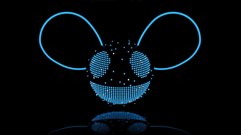 deadmau5, simple, mouse, pattern, glowing, arts culture and entertainment, black, animal, cyan, illuminated, mickey, creativity, lamp, indoors, night, abstract