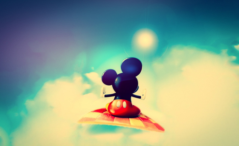 mouse, illustration, mickey mouse, mickey, cute, fruit, 1080P, outdoors, nature, representation, guidance, sky, silhouette, art and craft, food, sunlight