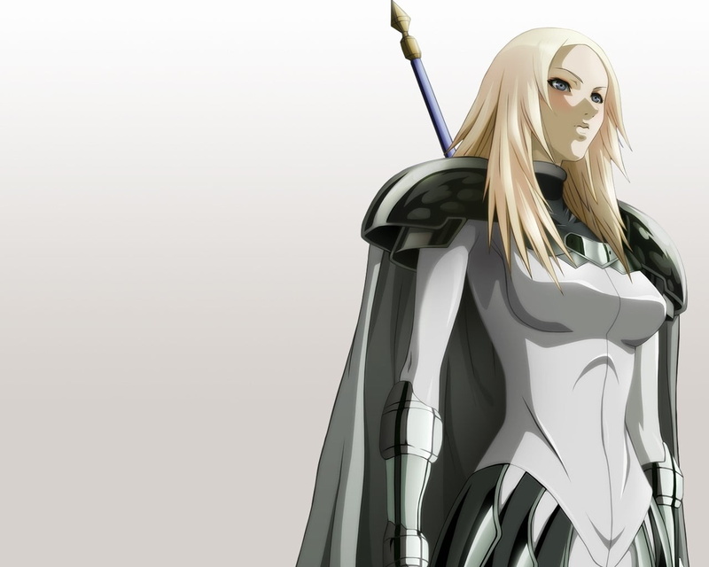 clothing, hairstyle, Claymore, fashion, beauty, Girl, studio shot, Spears, blond hair, hair, indoors, beautiful woman, white background, young adult, copy space