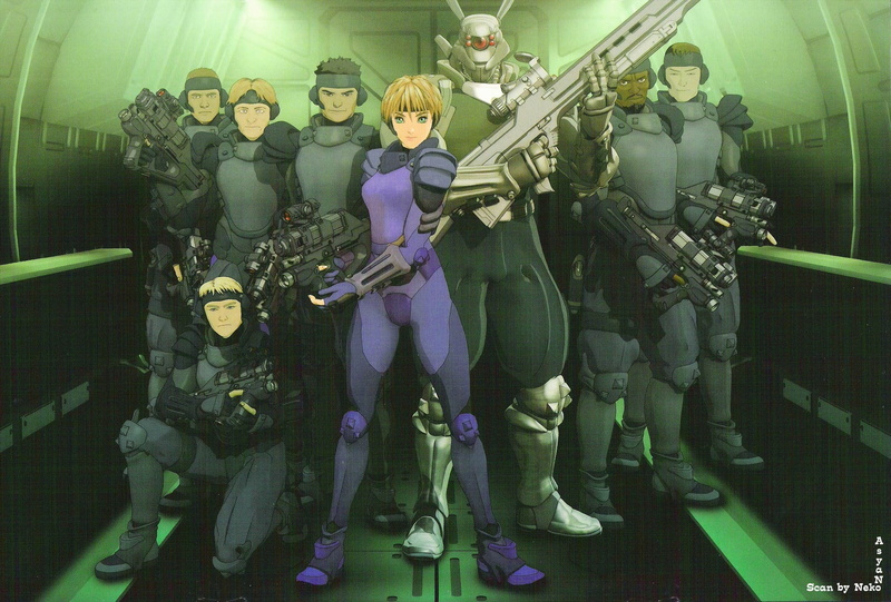 sci fi, manga, appleseed, anime, fighting, 1080P, cyberpunk