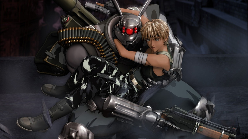 1080P, Appleseed, robot, anime, Handgun