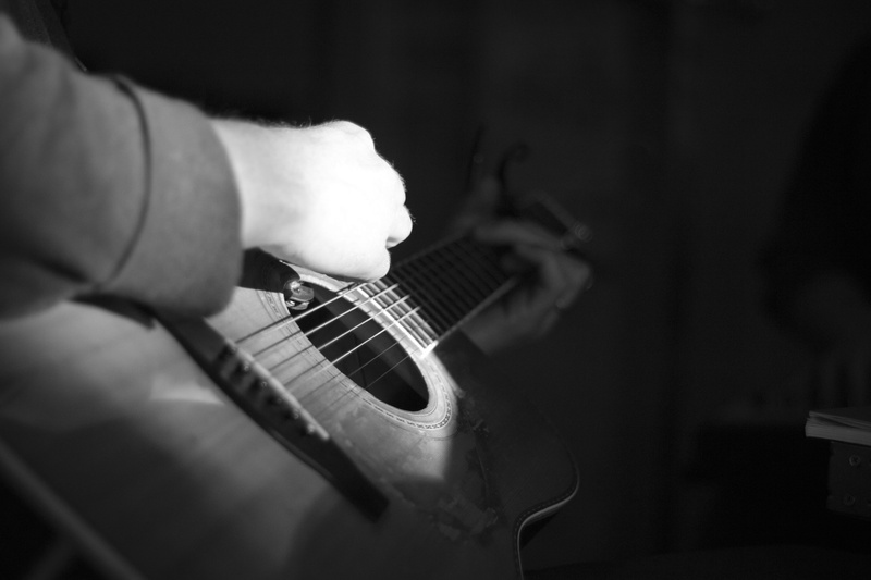 monuments sessions, bandw, artist, black and white, arts culture and entertainment, skill, musician, guitarist, rock music, 5K, playing, dannyd, string