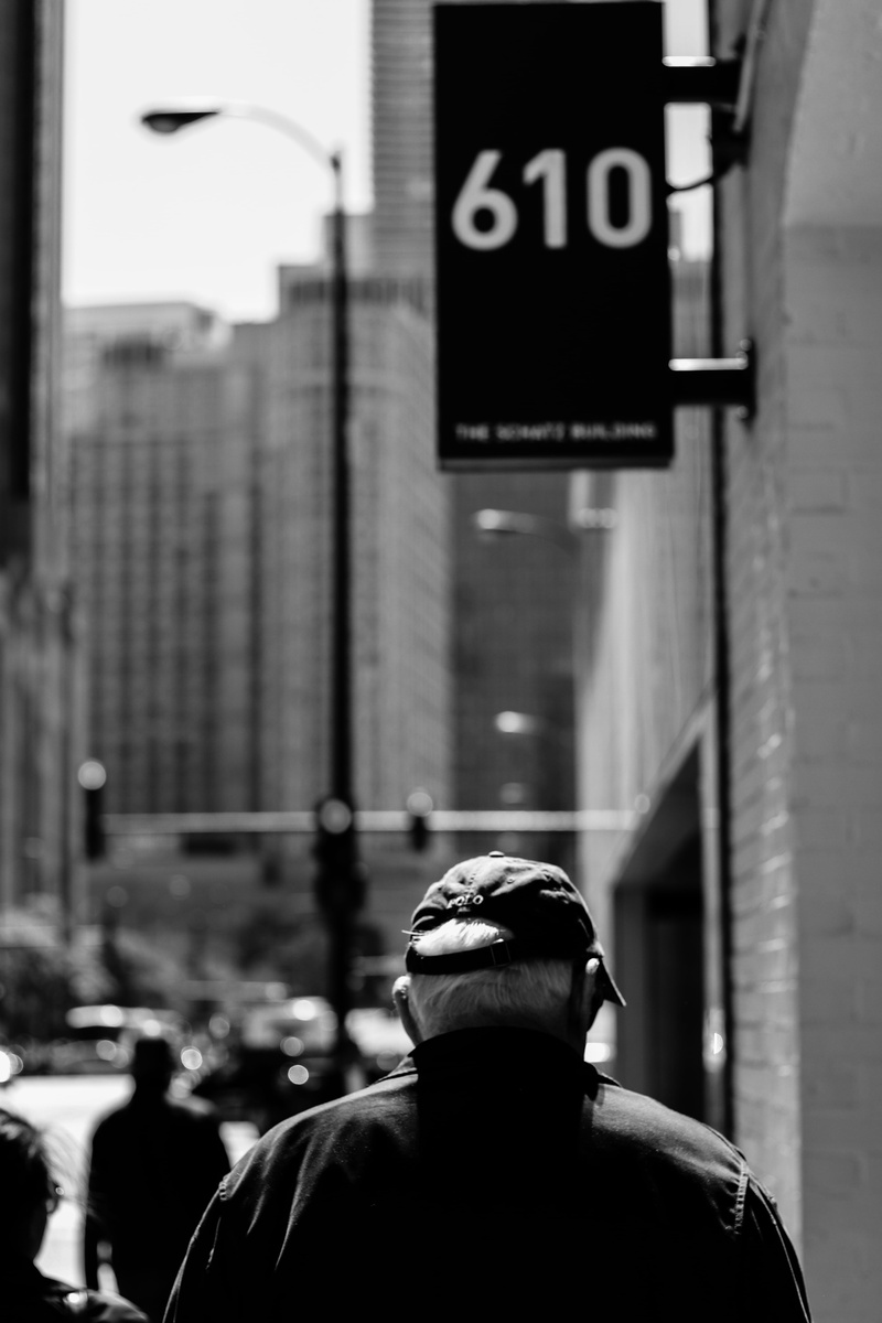 numbers, outdoors, text, communication, blackandwhite, illinois, ten, 5K, building exterior, 80d, urban, built structure, number, day, united states, headshot
