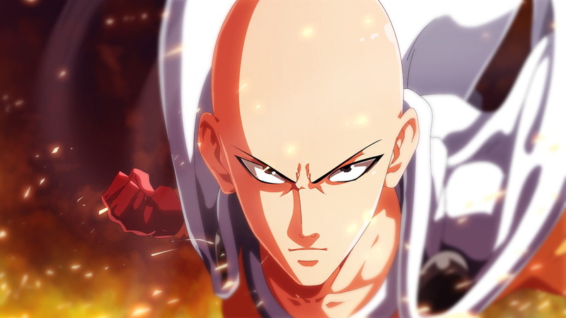 One-Punch Man, anime, Saitama, 1080P