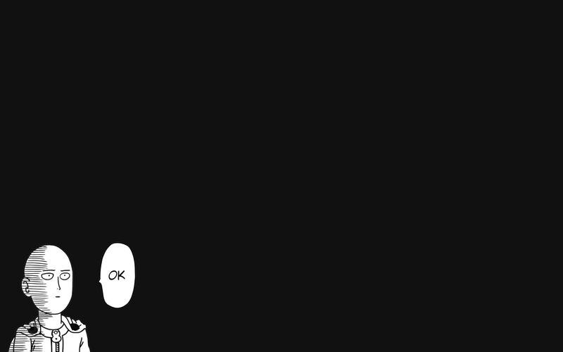1080P, One-Punch Man, simple background, Saitama